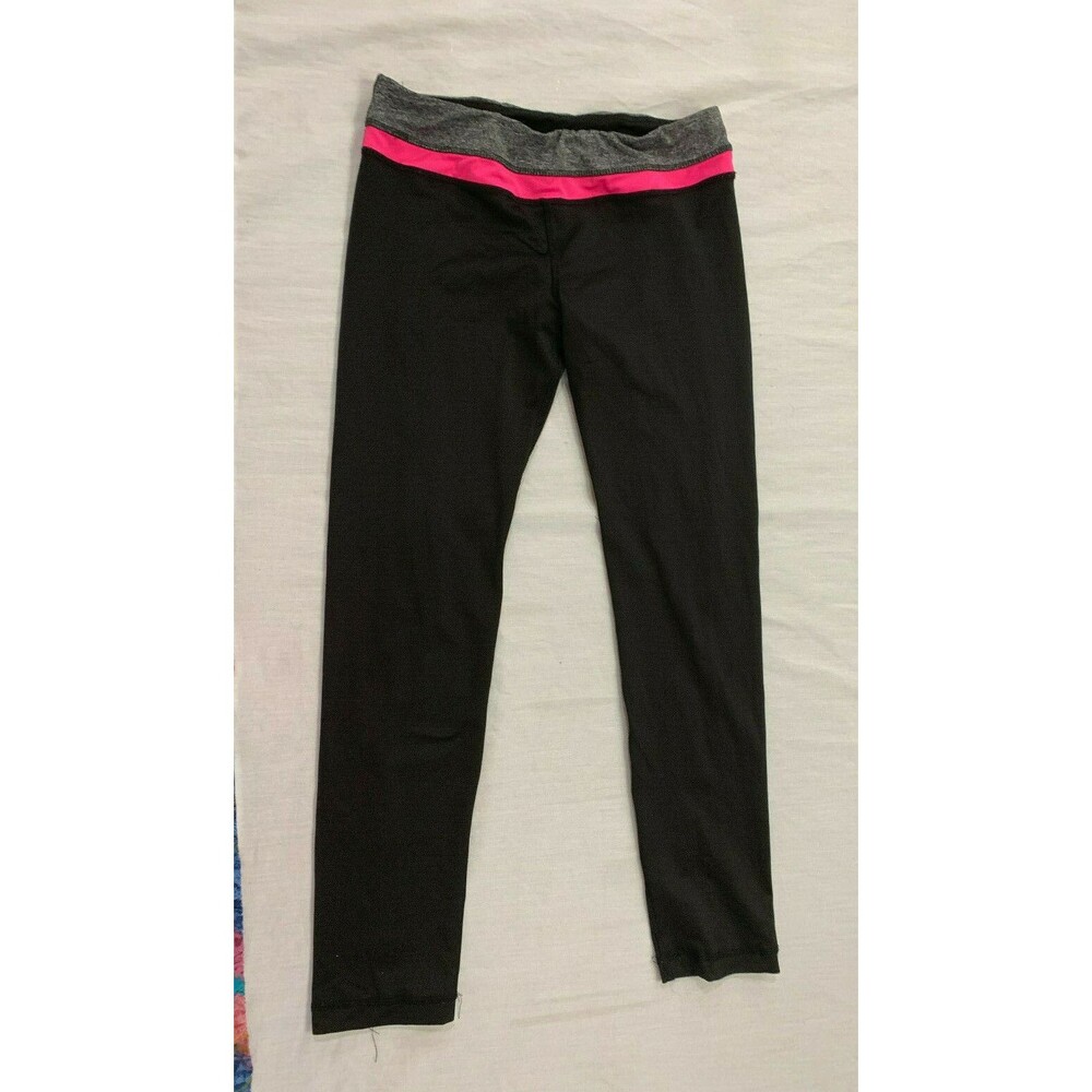 LOVE NATION WOMENS ATHLETIC YOGA CAPRIS PANTS SIZE L